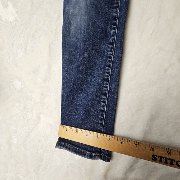AGOLDE Sophie Jeans 29 Women’s Denim Designer medium dark bluee distressed - Picture 7 of 12